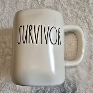 Rae Dunn Coffee Cup Survivor Artisan Collection Magenta Mug Dining Decor